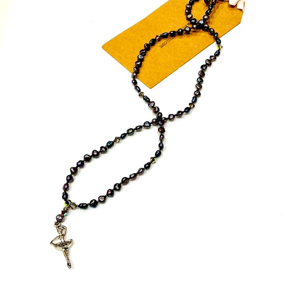 Handmade Ballerina and Grey Nutcracker Christmas Necklace - Picture 2 of 8